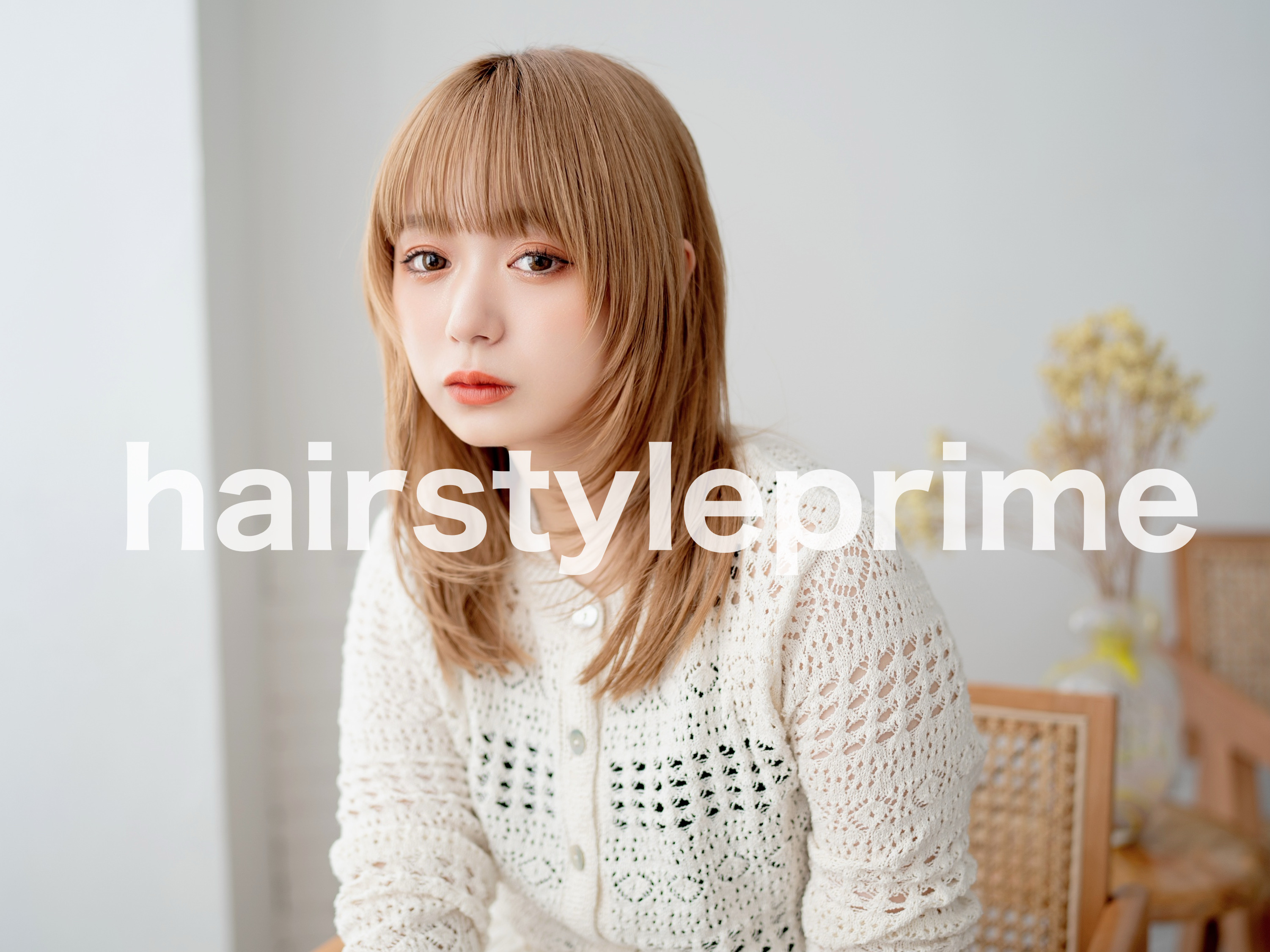 114、ミディアム、ヘアスタイル画像